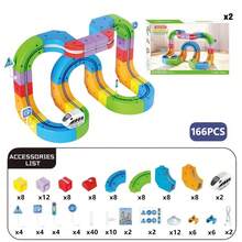 Levitating Magic Track Train, 3D Transformable Track Car, Includes 67pcs, 83pcs, 121pcs, Educational Track Car For Kids, Parent-Child Interactive Educational Toy Car,STEM Toy,Suitable For Birthday Gifts,Hallowee Gifts,Thanksgiving Gifts,Holiday Gifts - Multicolor - View 16