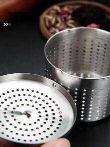 304 Stainless Steel Seasoning Ball, Tea Infuser, Brine/Spice Bag, Soup And Stew Meat Filtration Strainer - Silver - View 6