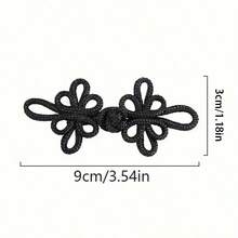 2/5/8pcs Silk Thread Dragonfly Pattern Chinese Cheongsam Frog Buttons, Vintage Handmade Knots, Traditional Chinese Craft, Handmade Curtain Buttons, Clothing & Accessories Decoration - Multicolor - View 11
