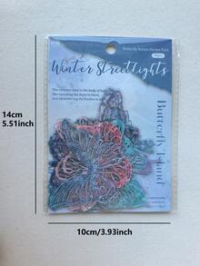 1 Pack 20pcs Colorful Pearlescent Shiny Butterfly PET Stickers Scrapbooking Collage Material - Multicolor - View 5