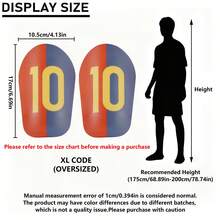 1 Pair - Adult Shin Guards, Excellent Shock Absorption And Cushioning Performance, Extra Large And Thick, Durable And Reliable Protection, Football Shin Pads - Multicolor - View 1