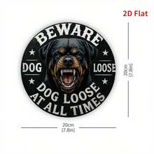 2D 1件裝「小心惡犬」警告木製標誌，適用於庭院牆面裝飾、圍欄、車庫、室內牆面裝飾，絕佳禮物，無需用電 - TM55 - 查看 2