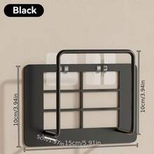 No-Drill Router Bracket, Wall-Mounted Set-Top Box Shelf, Living Room Wall Bracket, Wifi Device Holder, Shelf - Multicolor - View 5