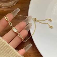 1 pieza Pulsera de estilo elegante y lujoso, diseño único, accesorio versátil y personalizado con sensación de alta gama - Amarillo Oro - Ver 8