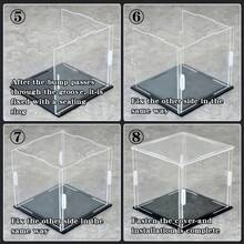 Transparent Luxury Cosmetic Display Box - Elegant High-Transparency Cosmetic Storage Box - Acrylic Cosmetic Collection Display Box - Multi-Functional Modular Storage Box - Vanity Cosmetic Exclusive Dust-Proof Decorative Collection Box - White Background - View 7