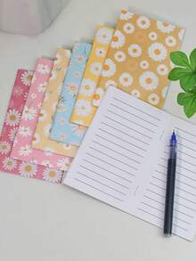 6-Pack Random Spring Daisy Pocket Notebooks - Lined Pages, Perfect Binding For Durability, Ideal Gift For Family, Friends, Classmates, And Colleagues - Multicolor - View 11