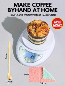 1pc Kitchen Scale, Food Scale, Kitchen Weighing Scale, Precise Kitchen Scale, Portable Electronic Scale, Coffee Electronic Scale, Kitchen LED Electronic Scale, Baking Scale, Kitchen Accessories, Baking Tools, Kitchen Supplies - Multicolor - View 13