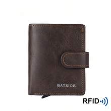 Dompet Multifungsi Pria RFID Baru, Pengeluaran Kartu Otomatis, Slot Kartu Ganda, Klip Uang - MultiWarna - View 6