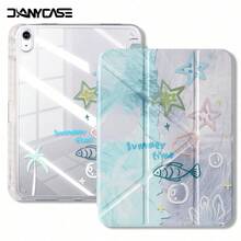 DANYCASE Y-Fold Protective Case, High Transparency Acrylic Material, Compatible With IPad (A16) 11th Gen 11-Inch, 10th Gen 10.9-Inch, Air 8 (M4) 11-Inch 2026, 7th Gen, 8th Gen, 9th Gen 10.2-Inch, Pro 11 2020-2022, Air 7/6 (M3/M2) 11-Inch - Silver Star - View 3
