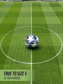 1PC,Unisex Basic Beginner Soccer Ball For Youth & Adults, Beautiful Colorful Design, Size 5 Official Standard Football, Personal Training & Match Ball, Indoor Outdoor Use, Recreational Play & Game - Multicolor - View 3