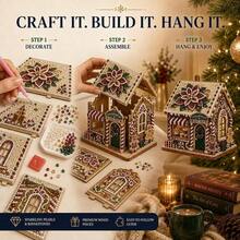 3D Christmas House Diamond Painting Set, Adult Version, Holiday Decoration, Handmade Christmas Tree Ornament, Home Craft Gift - Sets - View 10