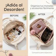 Cartera de felpa para mujer - LM21-MORADO - Ver 4