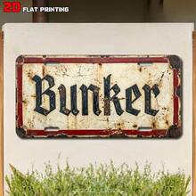 2D 1件裝 Bunker Fun 復古城堡警告木製標誌，適用於庭院牆面裝飾、圍欄、車庫、室內牆面裝飾，絕佳禮物/無需用電 - TM58 - 查看 3