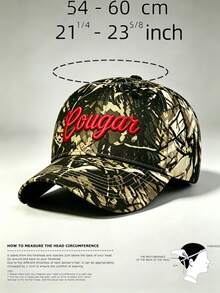 1pc Gothic Men Camo Hat Eougan Embroidered Hats For Men Adjustable Baseball Cap Fashionable Casual Hats Great For Travel, Parties, And Sun Protection - Camouflage - View 10