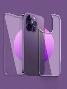 1片 Apple 全螢幕透明鋼化玻璃前螢幕保護貼 + 1片鋼化玻璃後蓋保護貼 2合1，適用於 iPhone 14 6.1"/Phone 13/Phone 13 Pro 6.1/15/15promax/Phone 16/Phone 16pro/Phone 16promax/適用於 iPhone17/適用於 iPhone17pro/適用於 iPhone17promax/AIR/適用於 iPhone18pro/適用於 iPhone18promax - 無色 - 查看 39