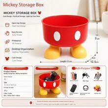 Disney Office Supplies And Stationery, Open Desktop Organizer, Your Handy Helper On The Desk, Perfect Gift Storage Bucket, Stationery Storage Bucket - Style a - View 3