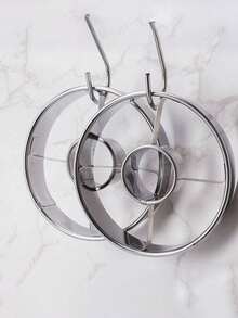 2pcs Stainless Steel Donut Mold, Bread Ring Press Cutter, Home Dessert Cookie Mold, Baking Tool - View 4