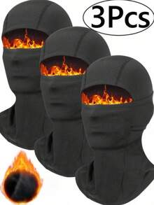 1/3 Buah Masker Balaclava Musim Dingin untuk Ski, Hangat dan Tahan Dingin untuk Pria, Masker Musim Dingin Hangat untuk Wanita, Cocok untuk Ski, Sepeda Motor, Bersepeda - Masker wajah musim dingin yang tebal - View 4