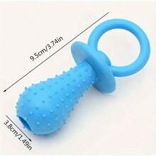 1pc (Random Color) Pet Puppy Dental Cleaning Toy Pacifier Chew Toy - Promotes Dental Health, Provides Fun Chewing And Play Experience - Multicolor - View 2