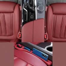 2pcs Car Seat Gap Filler Storage Organizer, Anti-Leak Anti-Drop Storage Box For Phone, Keys And Small Items, Multi-Function Gap Storage Box, Car Center Console Side Armrest Box, Unisex Car Interior Accessory, Car Interior Decoration - Multicolor - View 9