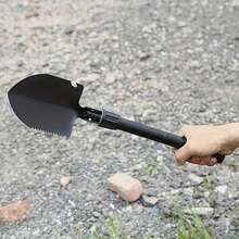 4-In-1 Multifunctional Foldable Portable Car Mud Shovel, Camping Outdoor Iron Spade With Storage Bag - Folding Shovel - View 11
