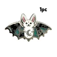 1pc Halloween Party Cartoon Animal Vintage Zinc Alloy Women's Brooch, Cute Bat Brooch For All Seasons, Fun Accessory For Bags, Suits, Daily Wear - Multicolor - View 12