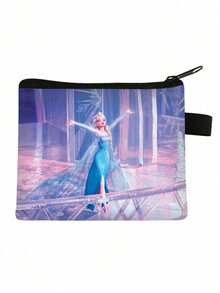 Random1/3/5PCS Frozen Lovely Cartoon Anime Image Coin Purse Party Small Gifts Storage Bank Card Package Handbag Originality Princess Mini Wallet Easy To Carry Storage Package A Birthday Christmas Halloween Present - Multicolor - View 6