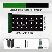 Barrier Landscape Fabric, Heavy Duty Ground Cover Mat, Permeable Control Fabric, Suitable For Flower Beds, Patios, Lawns, Gardens, Orchards, Irrigation Areas, Strawberry/Tomato Vegetable Beds - A - View 12