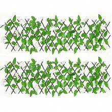 2Pcs 2M Roll Artificial Hedge Garden Fake Ivy Leaf Privacy Fence Screening Wall - RMC0621-b - View 10