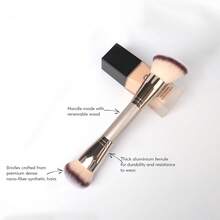 Makeup Brush Dual-Ended Makeup Brush Multi-Function Makeup Brush Foundation Brush Powder Brush Concealer Face Makeup Brush - Champagne - View 5