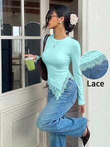 Women T-Shirts - Mint Blue - View 8
