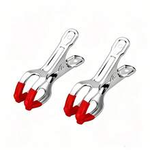 Tiger Mouth Massage Clip Finger Massage Clip Ear Massage Clip Acupoint Massage Clip Conditioning For Muscle Relaxation. It Can Provide Stimulating Massage For Legs And Feet, Helping To Promote Muscle Function And Achieve Muscle Relaxation Manual Massage Tool - Red - View 5