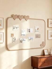 1pc Lovey Felt Photo Storage Board, No Hole Punching Required, Suitable For Baby Room Storage Decoration And Living Room Decorative Items - Multicolor - View 6