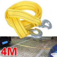 4M Heavy Duty 3 Ton Car Tow Cable Towing Pull-Rope Strap Hooks Van Road Recovery - A - View 4