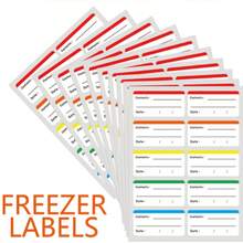 100pcs Colorful Freezer Storage Label Stickers, Removable Fridge Magnets, Labels, Kitchen Organization, Back To School, School Supplies, School, Aesthetic Stationery, 50/10pcs - Multicolor - View 3