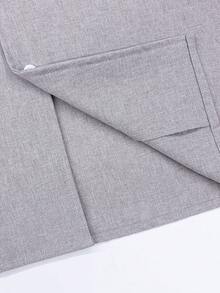 Men's Casual All-Polyester Plain Weave Chameleon High-Durability Shirt Set - Dusty Purple - View 6