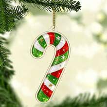 The Grinch 8/2Pcs Acrylic Christmas Tree Hanging Ornaments, Funny Green Monster Themed Pendant Set, Perfect For Christmas Home Decor, Xmas Tree Decoration And Holiday Party Gift - Cookie Monster - View 3