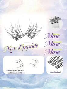 120 Pcs Eyelash Extension Soft Delicate And Natural Lncluding Lower Eyelashes Glue-Free False Eyelashes Easy To Wear And Suitable For Beginners Suitable For Asian Faces - View 5