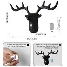 Cross-Border New LED Creative Touch Ambient Night Light, Rechargeable Magnetic Wireless Motion Sensor Wall Lamp - Antler Wall Sconce - View 13