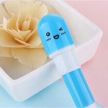 1pc Cute Expression Pill Capsule Neutral Pen Creative Retractable Design Water Pen 0.5mm Bullet Tip Student Fun Pen Super Eye-Catching Capsule Pill Shape With Cute Cartoon Expression Bright Colors Soft Healing Feeling Full Of Fun When Held In Hand Instantly Grabs Attention Retractable Pen Body Design Pull Off Capsule Pen Cap And Pen Tip Automatically Slides Out Put On Pen Cap And Pen Tip Retracts Simple Operation No Need To Rotate Or Press Just Write Anytime - A - View 6