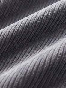glestore Men's Vintage Corduroy Long Sleeve Button-Down Shirt, Suitable For All Seasons, Casual & Fashionable - Grey - View 7