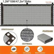 1pc Outdoor Wall-Mounted Privacy Screen, Garden Windproof Sunshade & Light Blocking Fence, Garden Decor - 1 Outdoor Barrier - View 29