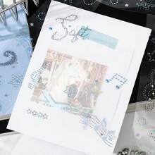 Pita Washi PET Transparan dengan Pola Rhinestone Berstempel Foil, Berbagai Gaya Pita Dekoratif Berkilau, Cocok untuk Dekorasi Kartu Foto, Kerajinan DIY, dan Hiasan Scrapbook - A - View 3