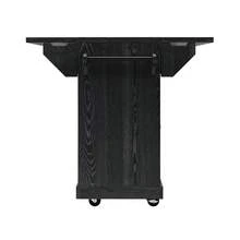 Flieks Foldable Serving Trolley, 95 Cm Kitchen Trolley With Ergonomic Height, Mobile Rolling Trolley For Kitchen, Balcony & Camping - Black - View 11