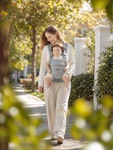 Infant Carrier For Young Babies, Front-Facing Baby Carrier, Lightweight Dual-Use Front And Back Baby Carrier For Outings - Light Grey - View 7