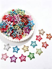 30/15/10pcs Girls Star Hair Clips Shiny Hair Accessories Daily Versatile Non-Damaging Hair Accessories For Children - Multicolor - View 5