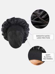 3pcs Women's Multi-Color Satin Broad-Brim Sleep Hats/Caps For Daily Use Halloween,Summer,Beach - Multicolor - View 7