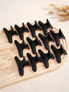 12/3pcs Butterfly Hair Clips Hair Styling Tools Hair Clips For Hair Salon Photography Studio Makeup Shop School Use Portable - Multicolor a - View 4