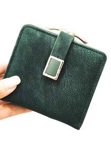 Women's Short Wallet Card Holder Coin Purse, Vintage PU Foldable Multi-Function Large Capacity Card Holder, Exquisite Snap Magnetic Closure Sweet Coin Purse Compact Lightweight Suitable For Holiday Gifts - Multicolor - View 11