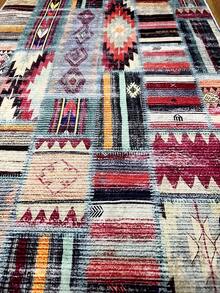 Digitally Printed Non-Slip Washable  And Area Rug Suitable For Living Room, Bedroom, Outdoor, Kitchen Carpet, Modern Design | Modern, Scandinavian, Bohemian And Classic Styles | 100% Polyester - Black - View 8